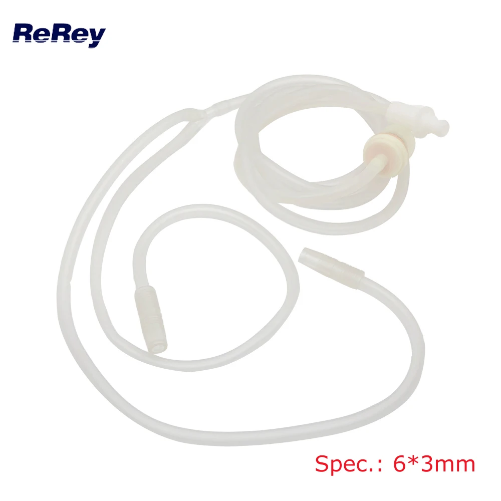 

6*3mm Y shaped Silicon Pipe for Vacuum Breast Cups with Connector Breast Care Oil Filter Breast Enlarge Lifting Beauty Device