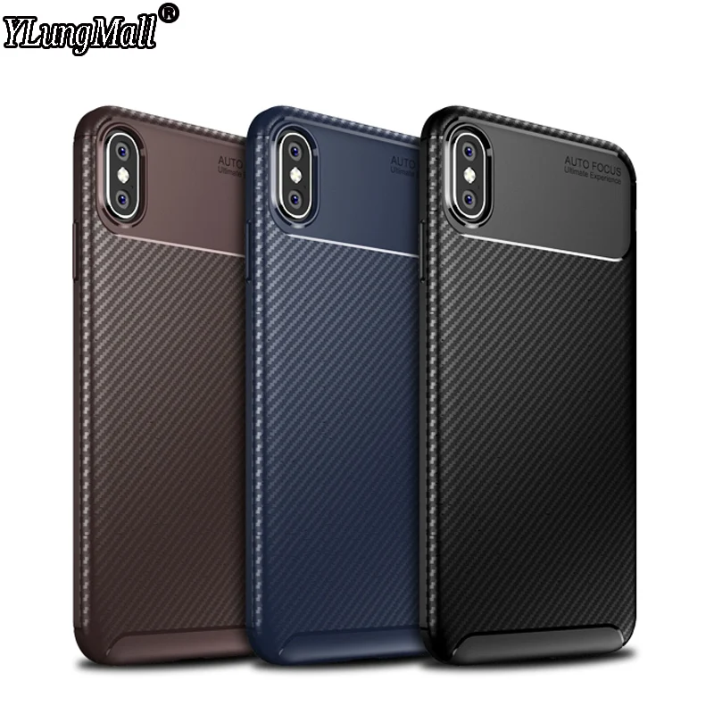 

Carbon Fiber Case on For Coque iPhone XS Max Case Soft Back Cover For iPhone 6 6S 7 8 Plus iPhone X XR Phone Case Luxury Cover