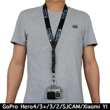 Gopro Neck Strap Lanyard for GoPro hero 2 3 3+ 4 Session sjcam sj4000 sj5000 sj7000 for xiaomi yi Cameras accessories