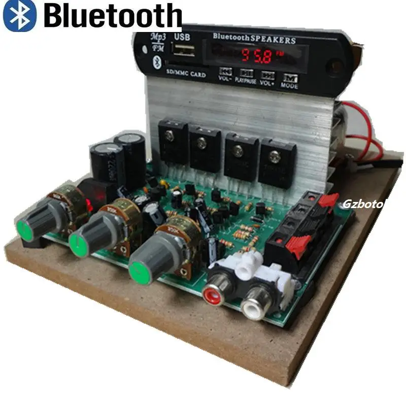 220V super power bluetooth amplifier board hifi display ring