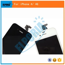 FLPORIA для iPhone 4/4G запасные части экрана сенсорный и дигитайзер в сборе белый для iPhone 4/4G ЖК-экран