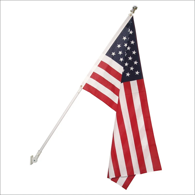 

Flag Pole 6 ft - Heavy Duty Aluminum Tangle Free Spinning Flagpole Outdoor Wall Mount Flagpole for Residential or Commercial