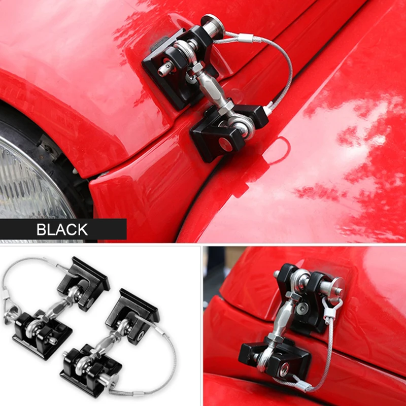 BAWA крышка двигателя Замок капота для Jeep Wrangler 2007 2017 JK Ретро металлический замок
