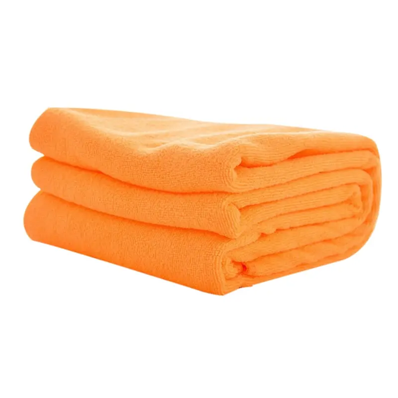 Urijk Microfibra Washcloth Bath Towel Absorbent Drying Bath Beach Towel Swimwear Shower Face Washer Beauty Salon Bath Towels - Цвет: orange yellow