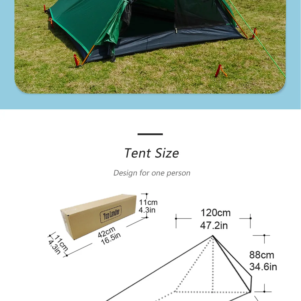 Barraca de Acampamento Torre Ultraleve Tenda Pessoa Caminhadas Montanha Mochila Impermeável Único Bivvy 20d Silicone um Homem Uma 1 10 High Quality Esporte e Lazer