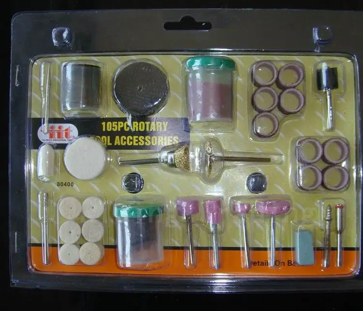 

Free Shipping (105 accessories kit) BIT SET SUIT MINI DRILL ROTARY TOOL & FIT for engraving pen air engraving pen DIY kit