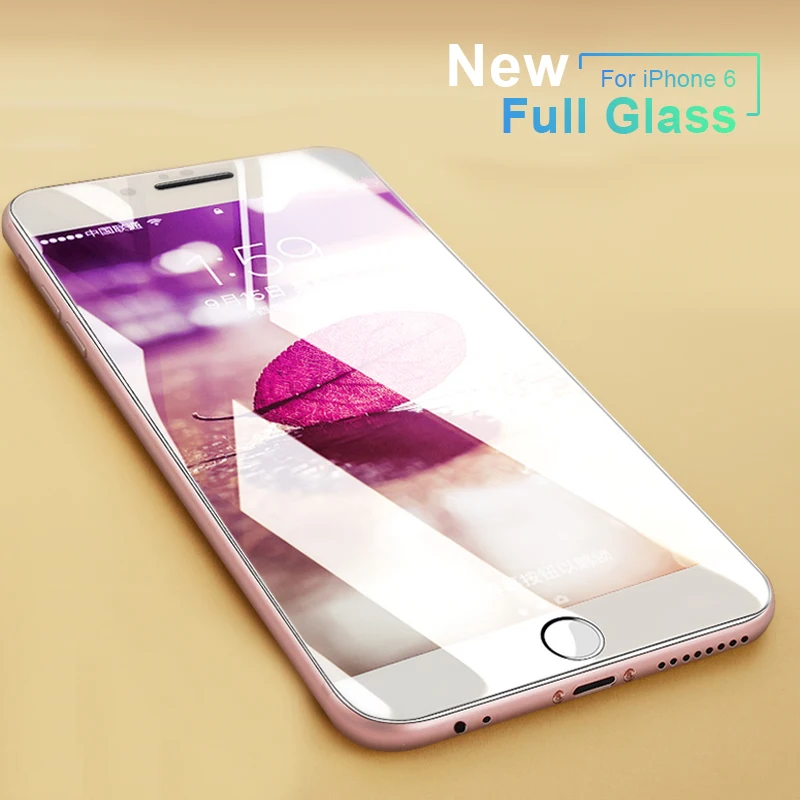 AOXIN защита для экрана iPhone 6 s Plus закаленное стекло Apple полное покрытие стеклянная