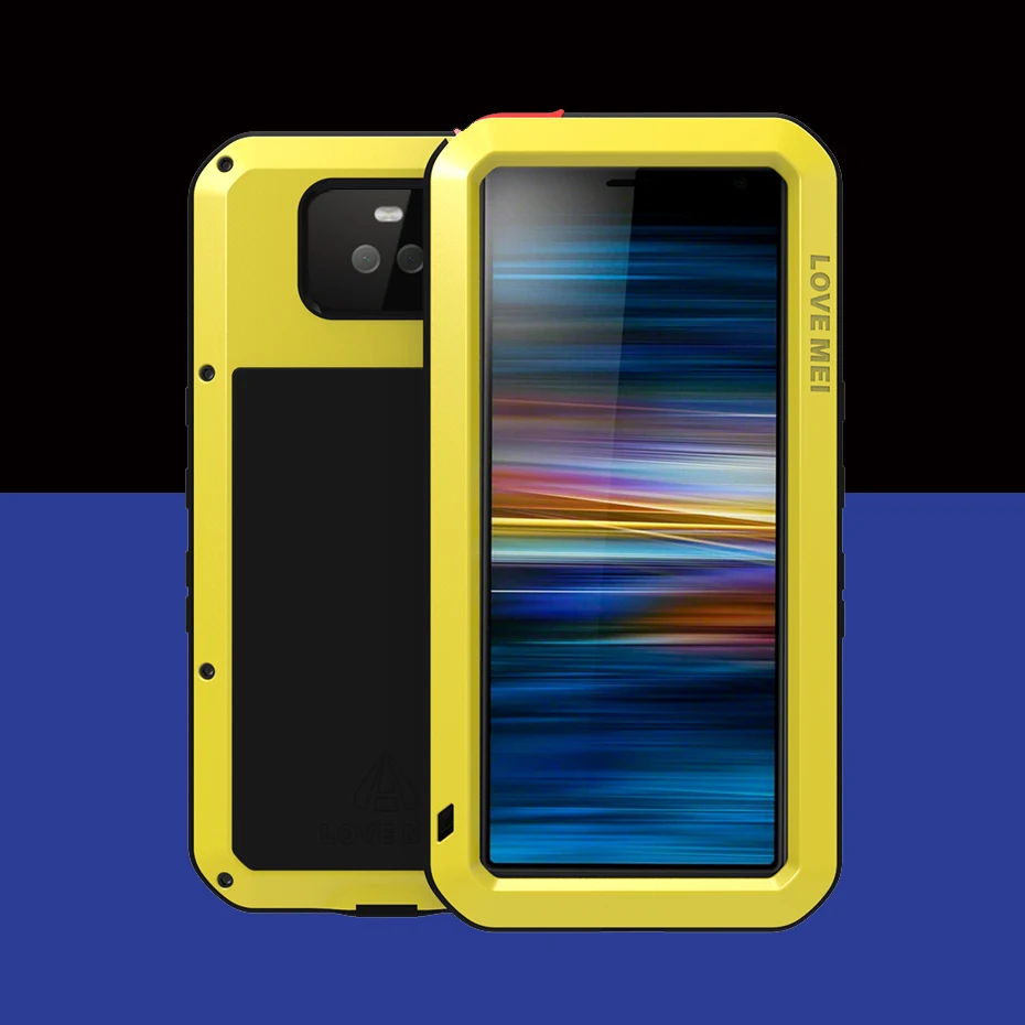 

For Sony Xperia 10 Plus Case Full Body Protection Shockproof Phone Cover For Sony Xperia 1 Xperia 10 Case + Tempered glass