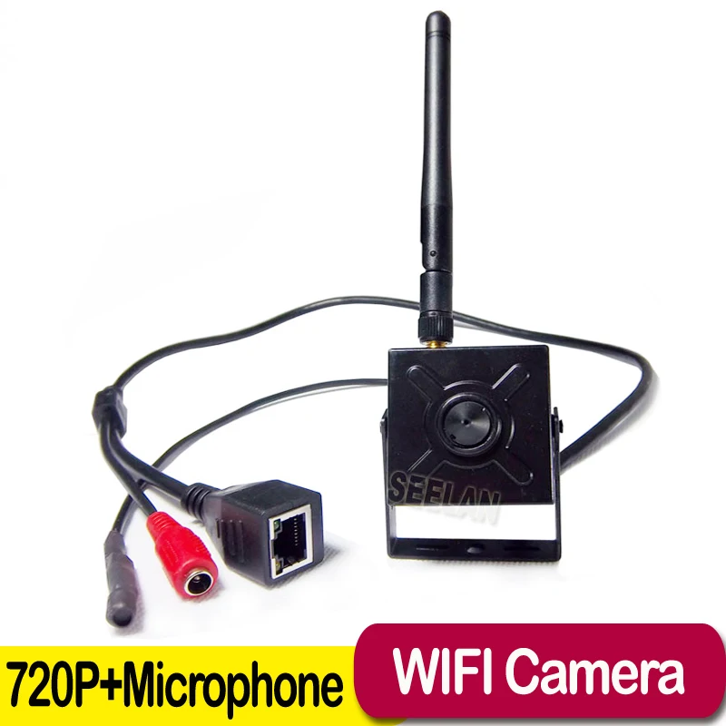 

720P Mini IP Camera 1.0 MPNetwork Camera CCTV P2P ONVIF H.264 Mobile Phone P2P home Wireless Security Camera External microphone