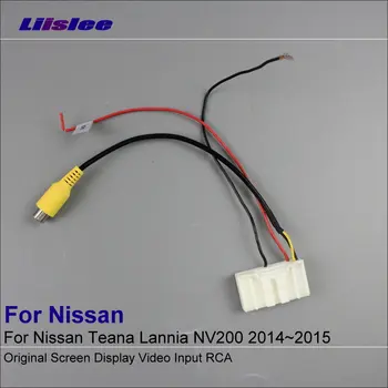 

Car Adapter Wire Cable For Nissan Teana Lannia NV200 2014~2015 Rear View Camera / Original Video Input Switch RCA