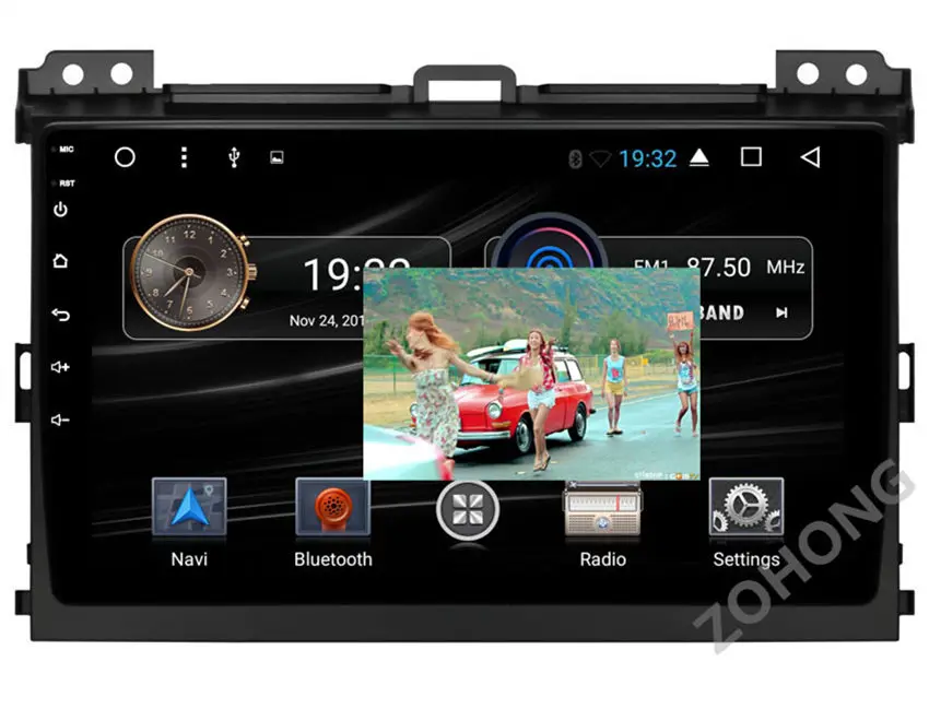 Excellent 9 inch PIP Split Screen Android Car DVD Player GPS for Toyota Land Cruiser Prado 120 LC120 Multimedia Navigation Radio BT wifi 20