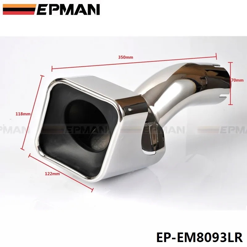100/ mm x 180/ mm 70/ mm universal stainless steel exhaust silencer length: 350/ mm oval