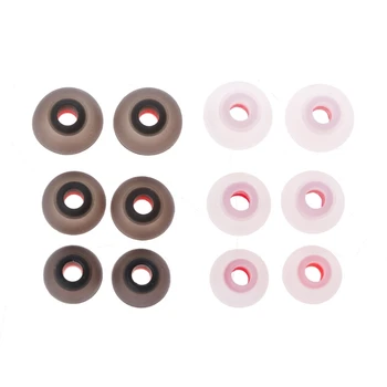 

Soft Silicone Replacement Eartips Earbuds For Earphone Headphone Earphone Silicone Tips 6 Pairs(S/M/L)