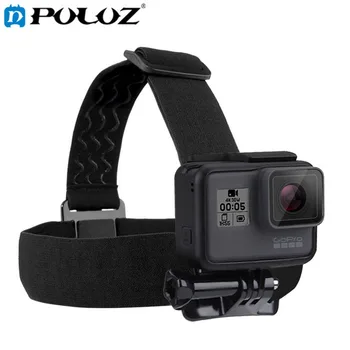 PULUZ for Go Pro Accessories Elastic Head Mount Belt Head Strap for GoPro HERO5 HERO4 Session HERO 5 4 3+ 3 2 1 Sports Camera
