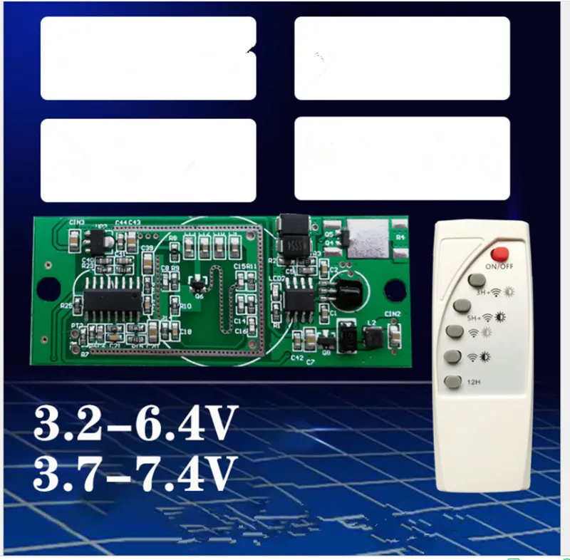 Солнечный контроллер лампы 3,7 в 7,4 в солнечный садовый светильник контроллер микроволновый радар индукционный Солнечный контроллер индукция человека