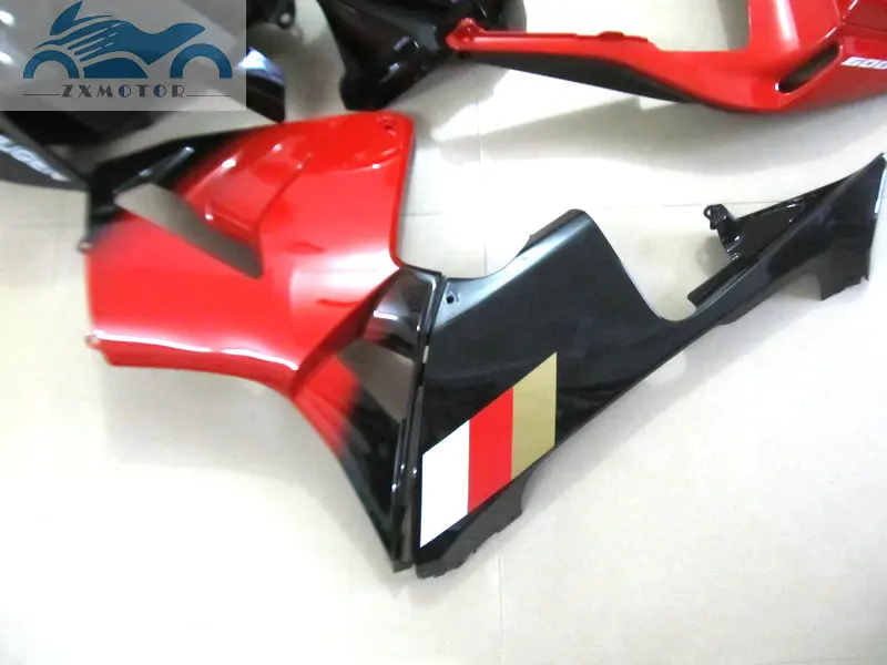 Индивидуальная впрыска обтекателя комплект Подходит для Honda CBR600RR 2003-2004 CBR 600RR 03-04 Красный Черный ABS пластик обтекатель наборы частей DV13