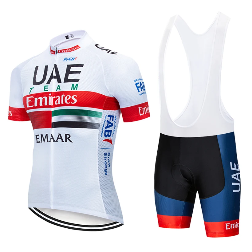 

New 2019 UAE Cycling team Clothing Bike jersey 9D gel pads shorts set mens Quick Dry pro BICYCLING Maillot Culotte wear