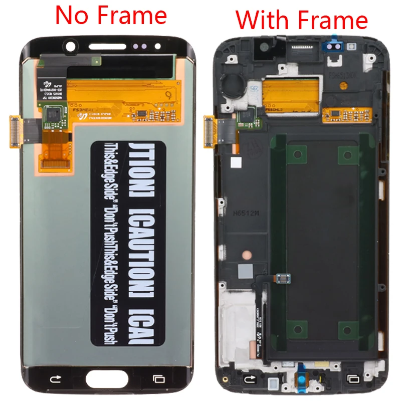 S6 Edge lcd для samsung Galaxy S6 Edge lcd Рамка Дисплей кодирующий преобразователь сенсорного экрана в сборе lcd S6 Edge G925F сенсорный экран