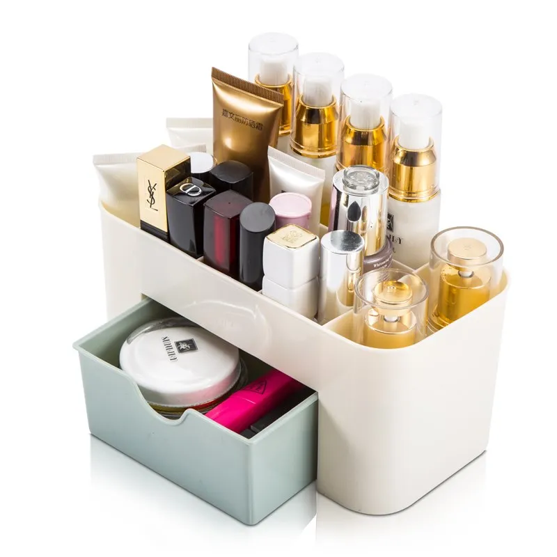 

Multifunctional Desktop Cosmetic Storage Boxes Makeup Organizer Plastic Drawer Style Sundries Storage Containers
