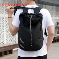 Casual Drawstring Backpack Oxford Cloth Bucket Drawstring Waterproof Outdoor Sports Basketball Backpack Casual Drawstring Backpack Oxford Cloth Bucket Drawstring Waterproof Outdoor Sports Basketball Backpack