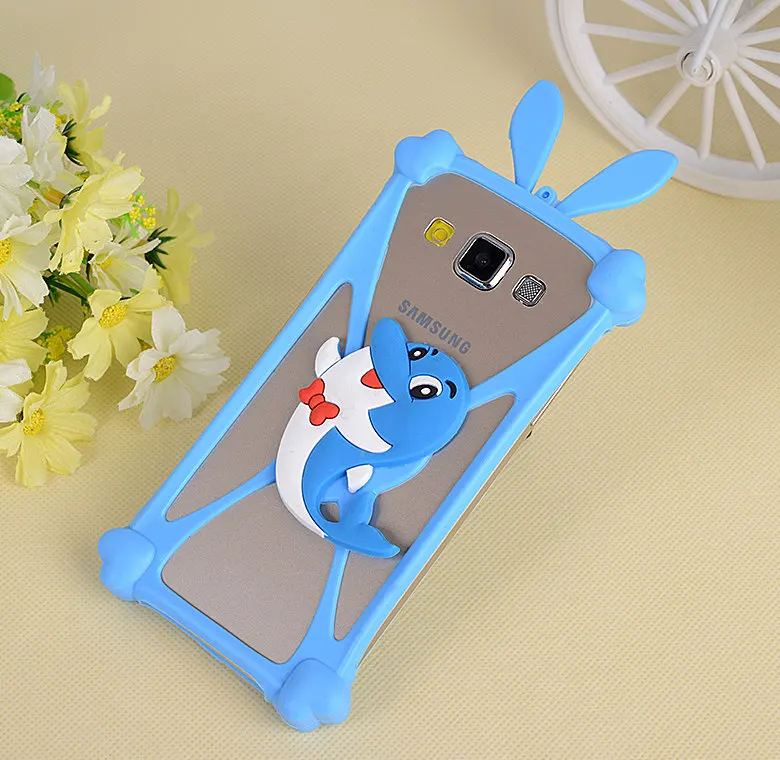 3D Cute Cartoon Animals Soft Silicone Universal Cover Case For HTC Desire 310 310w/400 t528w/700 7088/320 D320/VC T328D/510 D510