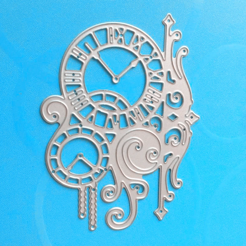 

YLCD918 Flower Clock Metal Cutting Dies For Scrapbooking Stencils DIY Album Cards Decoration Embossing Folder Die Cutter Tools