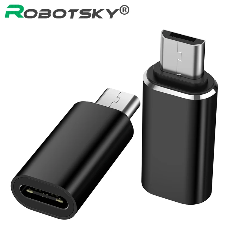 Type C Adapter USB C to Micro USB Cable Alloy Micro USB Male to Type C Female Adapter Converter Connector for Phone Tablet