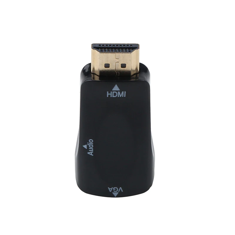 Kebidu HD 1080P Mini Female HDMI To Female VGA адаптер конвертер кабель HDMI to VGA адаптер с аудио кабелем для портативных ПК