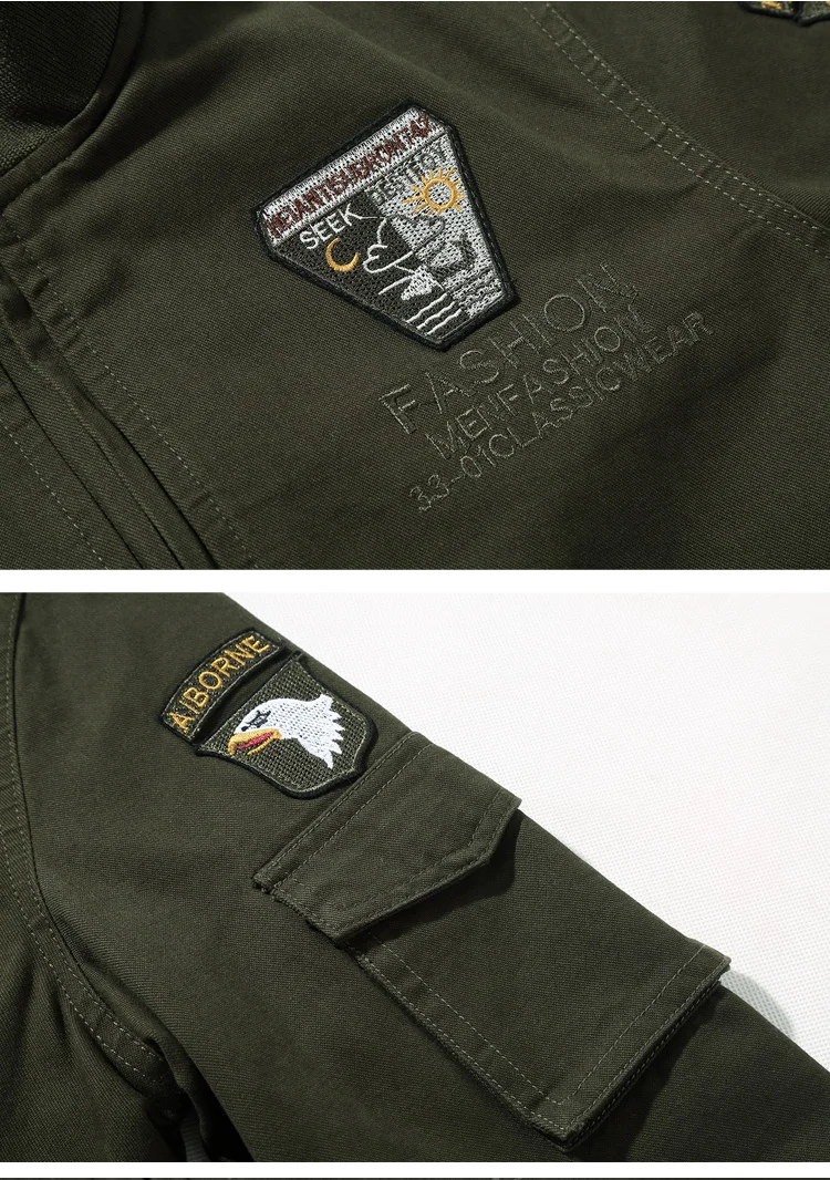 Военная Мужская куртка ВВС, весна-осень, хлопковая куртка пилота, армейская мужская куртка-бомбер, куртка-карго для полетов, Мужская M-4XL