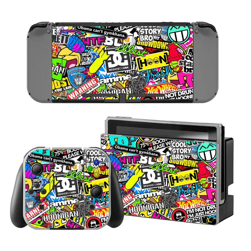 

Bomb Vinyl Decal Skin Sticker Protector For Nintend Switch Console Bombing Skin Sticker Cover For Nintendo Switch Controller
