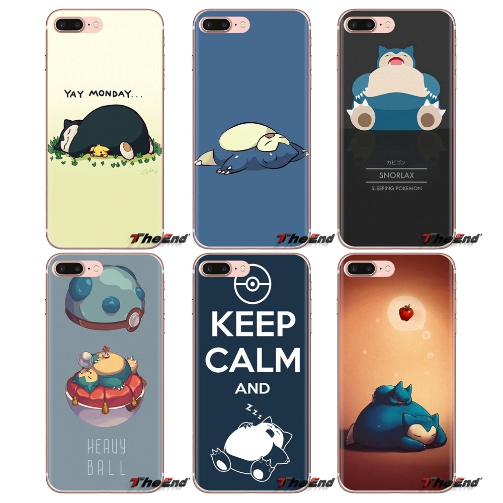

For Samsung Galaxy A3 A5 A7 A9 A8 Star A6 Plus 2018 2015 2016 2017 Pokemons Go Bulbasaur Squirtle Sleep On Soft Transparent Case