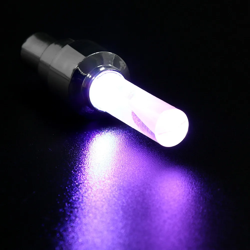 

2pcs Bike Car Motorcycle Wheel Tire Tyre Valve Cap Flash LED Light Spoke Lamp flashlight for bicycle