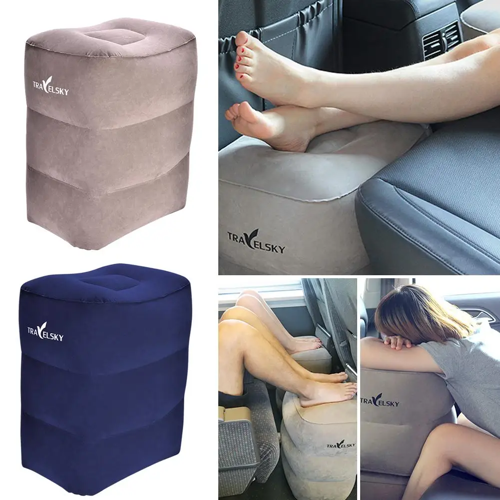 

Inflatable Footstool Long-Distance Aircraft Foot Pad Train Hard Seat Foot Step Travel Inflatable Foot Pillow Car Airplane Pillow
