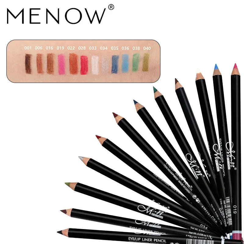 Подводка для глаз MENOW Водостойкая 12 цветов|eye pencil waterproof|eye make upeye shadow liner |