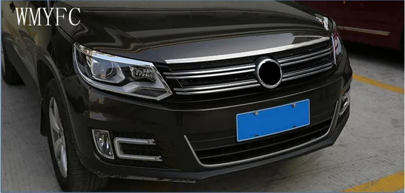 

Stainless Steel Front Bonnet Machine Cover Molding Trim 1 pcs Fit For VW Volkswagen tiguan 2010 2011 2012 2013 2014 2015 2016