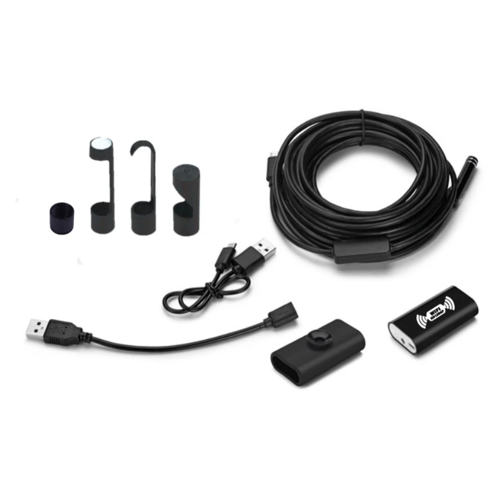 New 8MM Wifi Micro Endoscope 1200P HD Endoscope Camera Megapixels For IOS Android Waterproof Camcorder Engine Borescope Pipe
