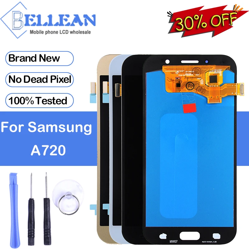 

Promotion Dinamico A7 2017 Display For Samsung Galaxy A7 2017 A720 Lcd A720F Display With Touch Screen Digitizer Assembly
