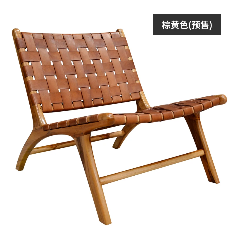 Луи модные стулья для гостиной, гостиной, твердой древесины, спинки, кожа, простой односеточный, красный, скандинавский Инс досуг - Цвет: S3