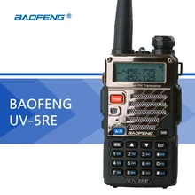 Baofeng UV-5RE двухканальные рации UV-5R обновленная версия UHF VHF двойной часы UV 5RE CB радио VOX FM трансивер для Охота радио
