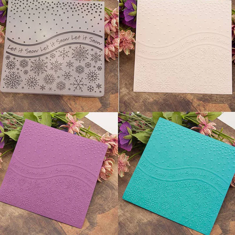 snoowflake embossing folders