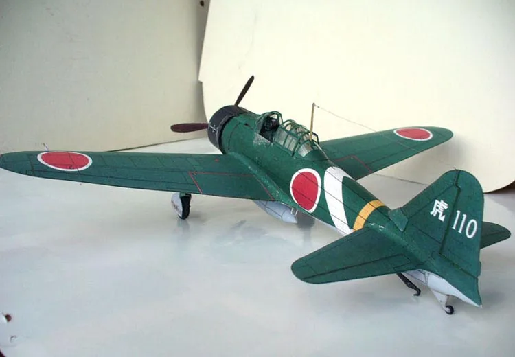 MITSUBISHI A6M" zero" 3D Бумажная модель Сделай Сам игрушка