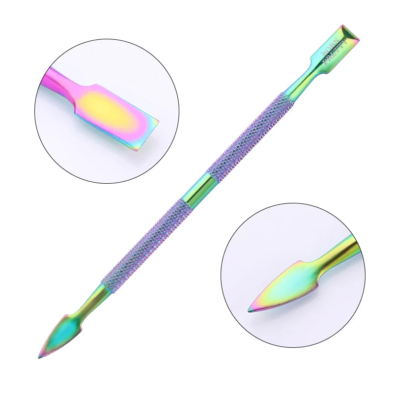 

BORN PRETTY Dual-ended Nail Cuticle Pusher Cutter Remover Nail Edge Cleaner Manicure Tool for Toenails