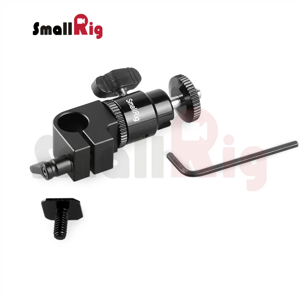 SmallRig 15 мм одиночный стержень зажим с креплением на горячий башмак микро шаровая