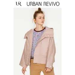 UR2019 Весна Новый Women'sSolid цвет Толстовка jacketWE04S1BN2009