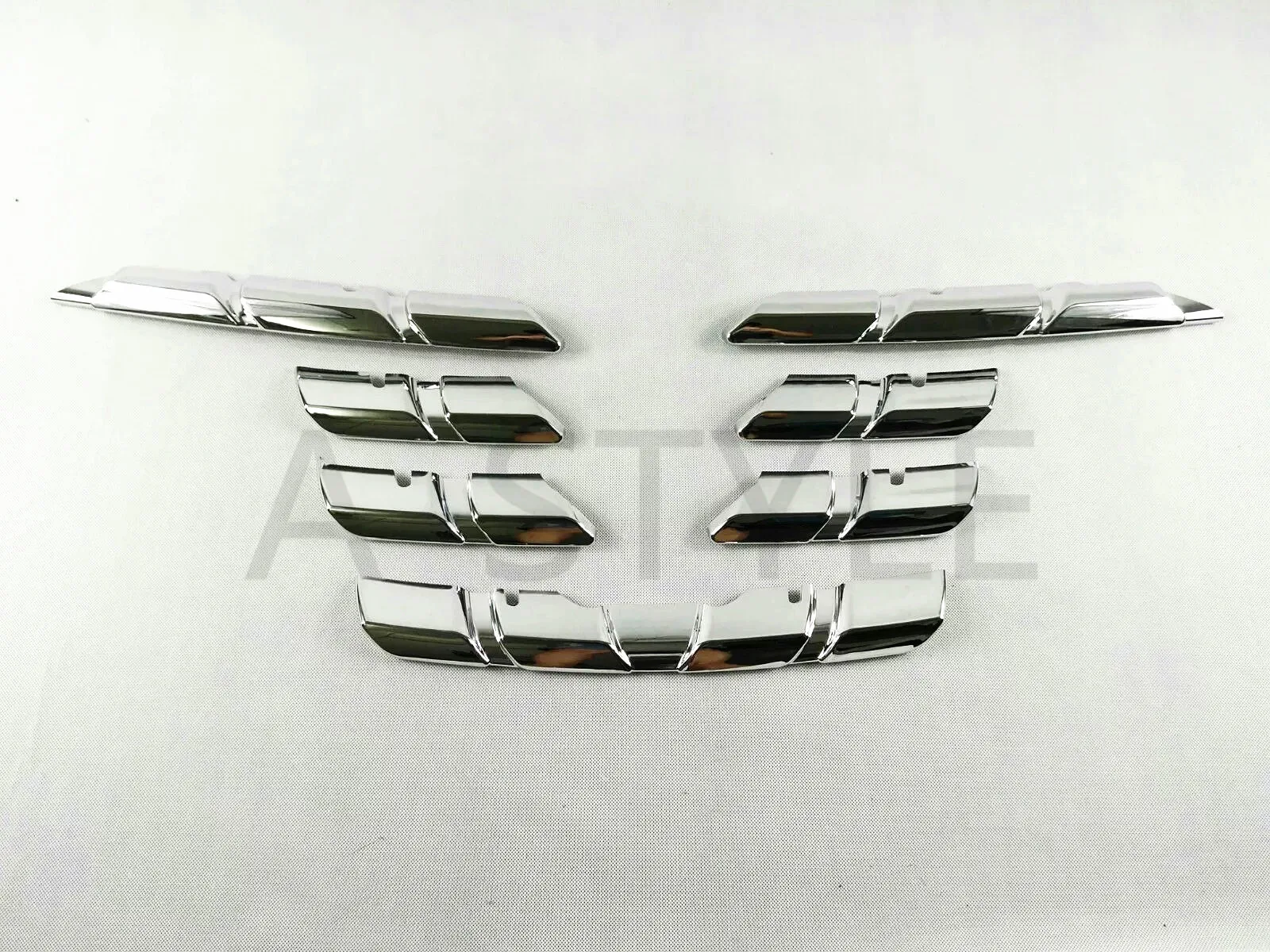 Для Renault Kadjar- ABS автомобильный Стайлинг передний двигатель бампер решетка верхняя Центральная решетка крышка отделка Аксессуары 7 шт