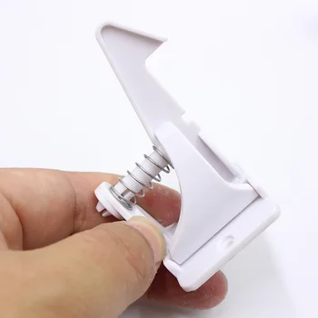 

12 Pcs Children Safety Cabinet Spring Locks Security Drawer Latches Protection _WK