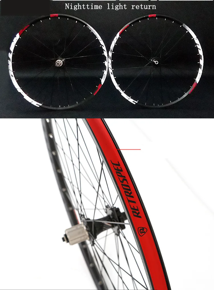 Best MTB wheels Mountain Bicycle wheels 27.5/29er Bike wheelset Rim 8/11S 32 holes 4 Bearings aluminum alloy bicycle parts 3