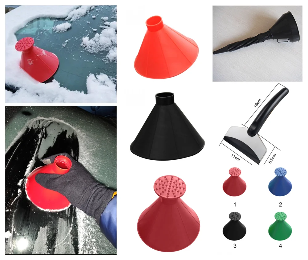 

Car motorcycle snow shovel winter scraping funnel refueling and water for