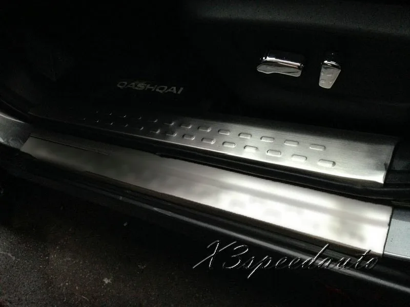 

Inside Door Sill Scuff Plate For Nissan Qashqai 2015 Free Shipping Stainless Steel