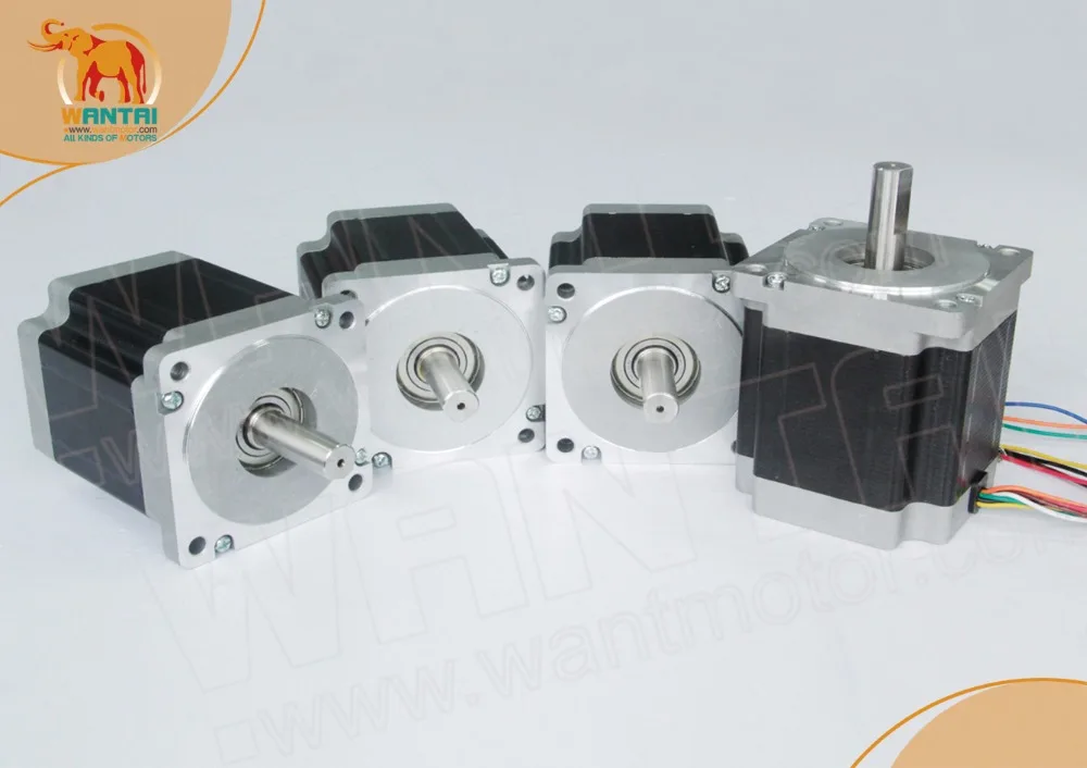 perfect CNC Wantai 4PCS Nema 34 Stepper Motor WT86STH118-6004A 1232oz-in 5.6A 118mm Laser Plastic Engraving Metal | Обустройство дома